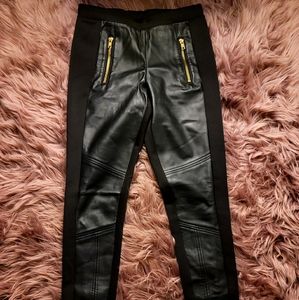 Faux leather leggings